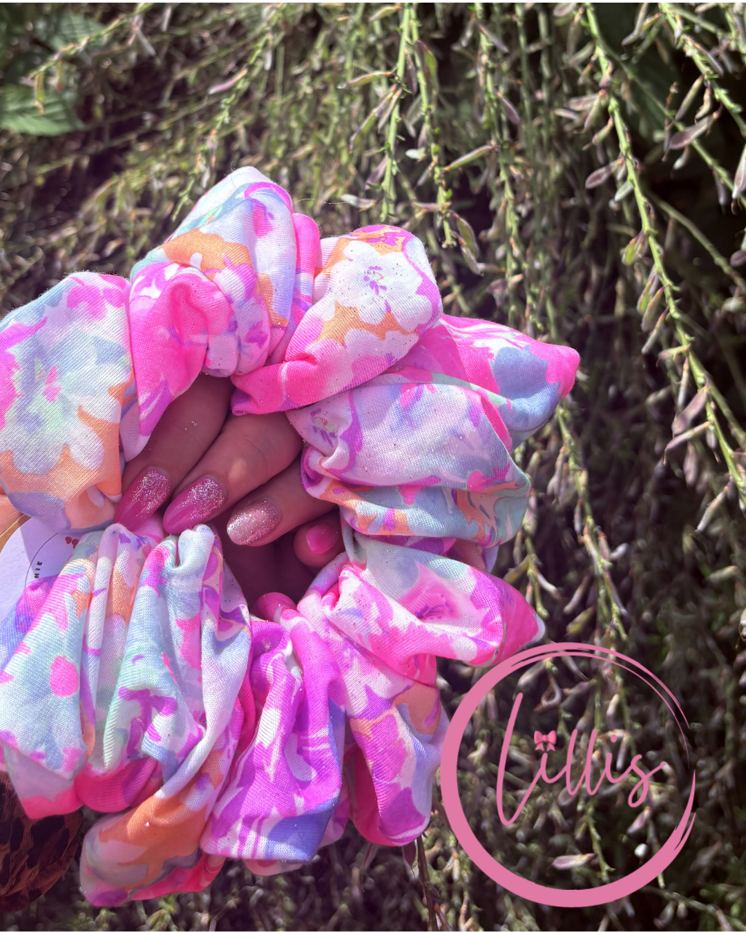 Lillis XXL Scrunchie Handmade Luxury Hair Accessory in Stretch Fabric