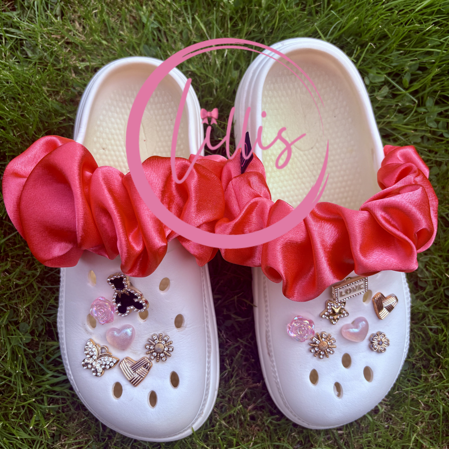Croc strap scrunchies
