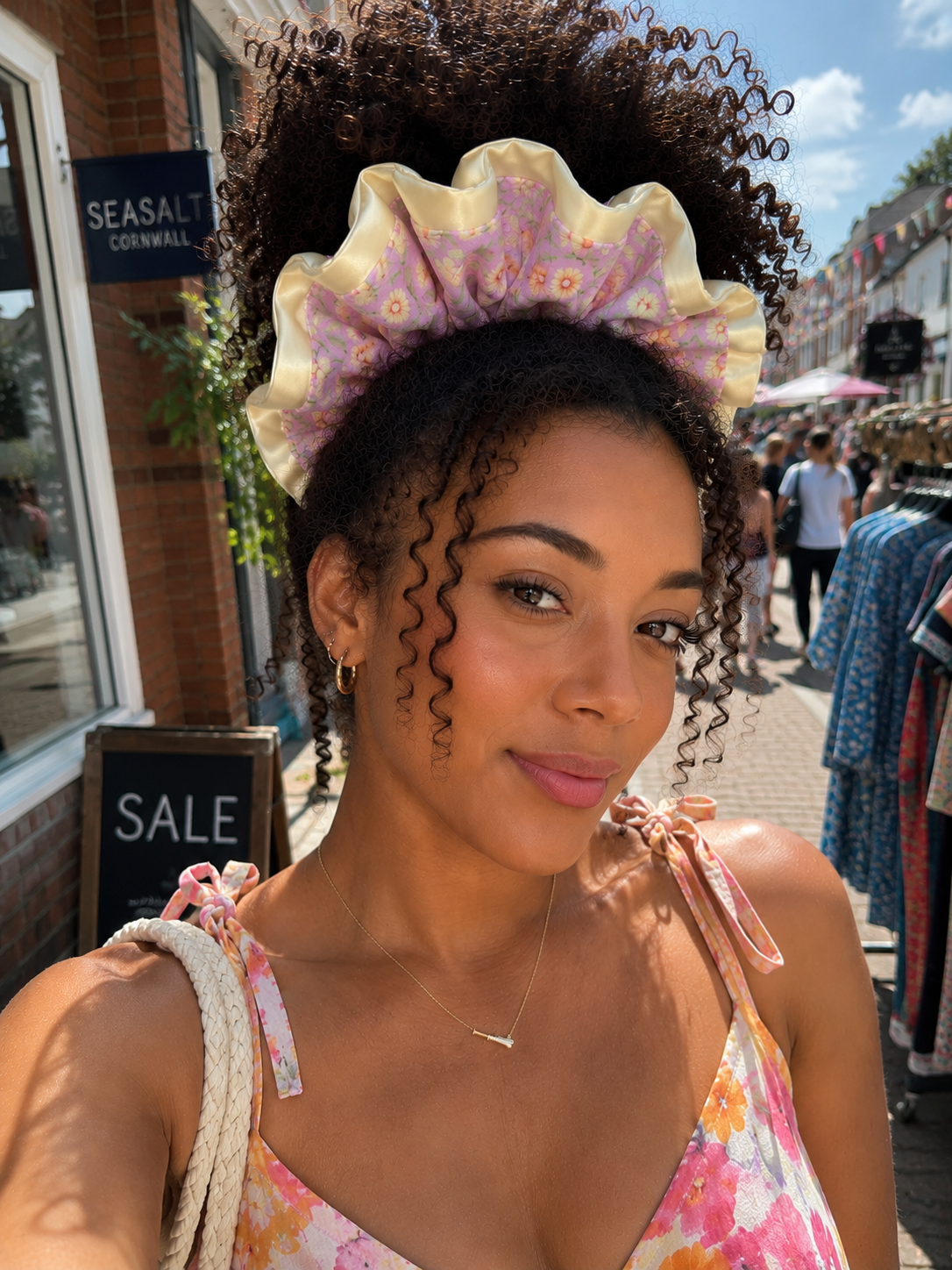 Lillis oversized Scrunchie Handmade Luxury Hair Accessory in Silky Satin