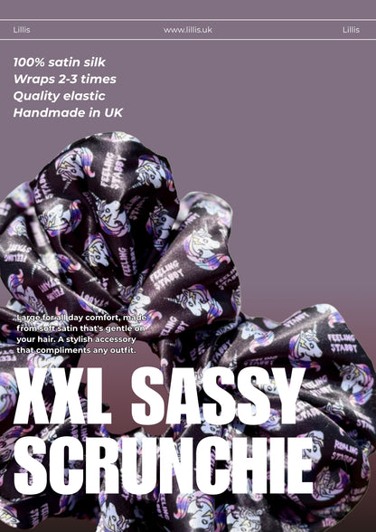 XXL & XL Sassy Satin Silk Scrunchie