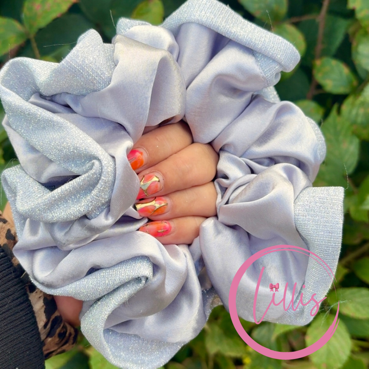 Oversized Satin Scrunchie – Handmade by Lillis