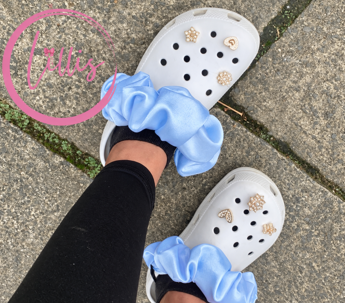 Croc Scrunchies – Satin Silk, Velvet & Faux Fur