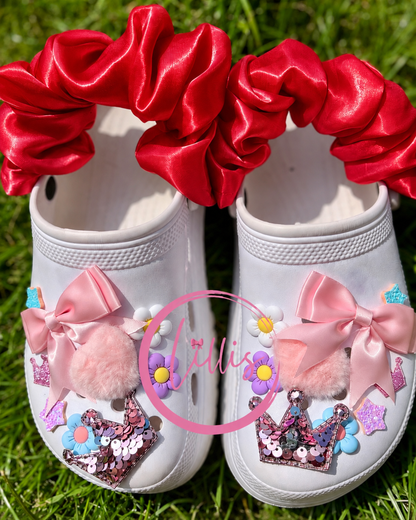Croc Scrunchies – Satin Silk, Velvet & Faux Fur