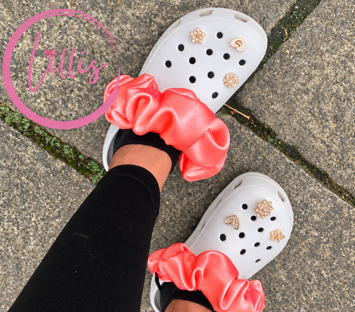 Croc Scrunchies – Satin Silk, Velvet & Faux Fur