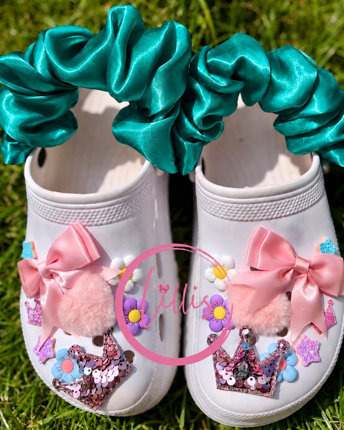 Croc Scrunchies – Satin Silk, Velvet & Faux Fur