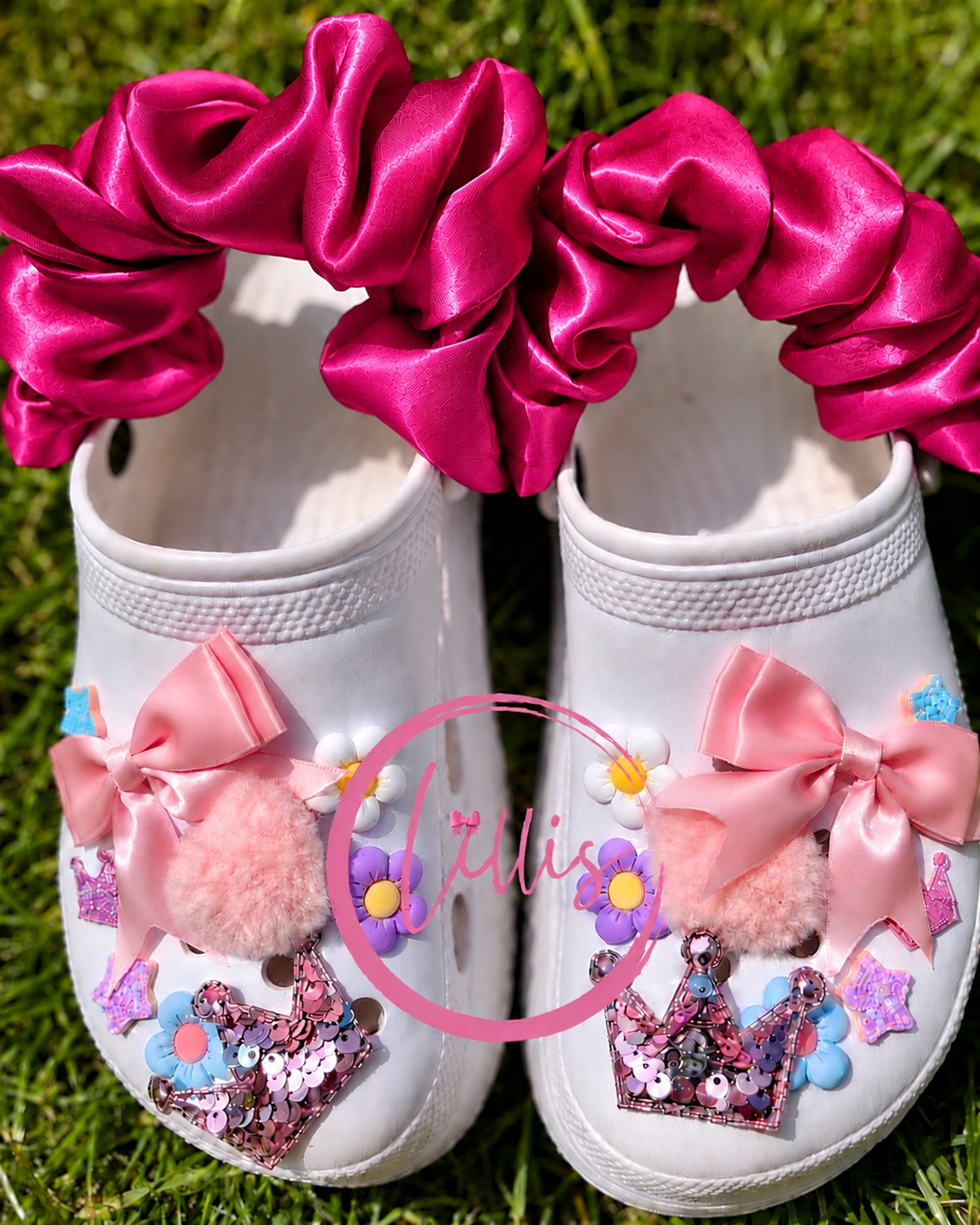 Croc Scrunchies – Satin Silk, Velvet & Faux Fur
