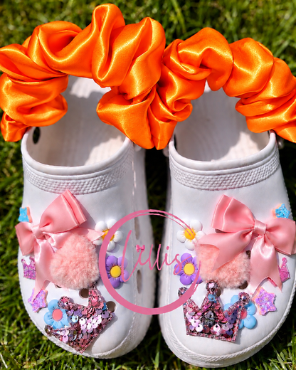 Croc Scrunchies – Satin Silk, Velvet & Faux Fur