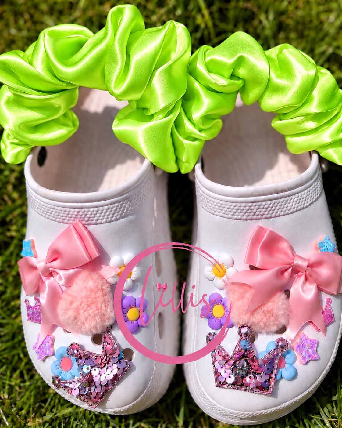 Croc Scrunchies – Satin Silk, Velvet & Faux Fur
