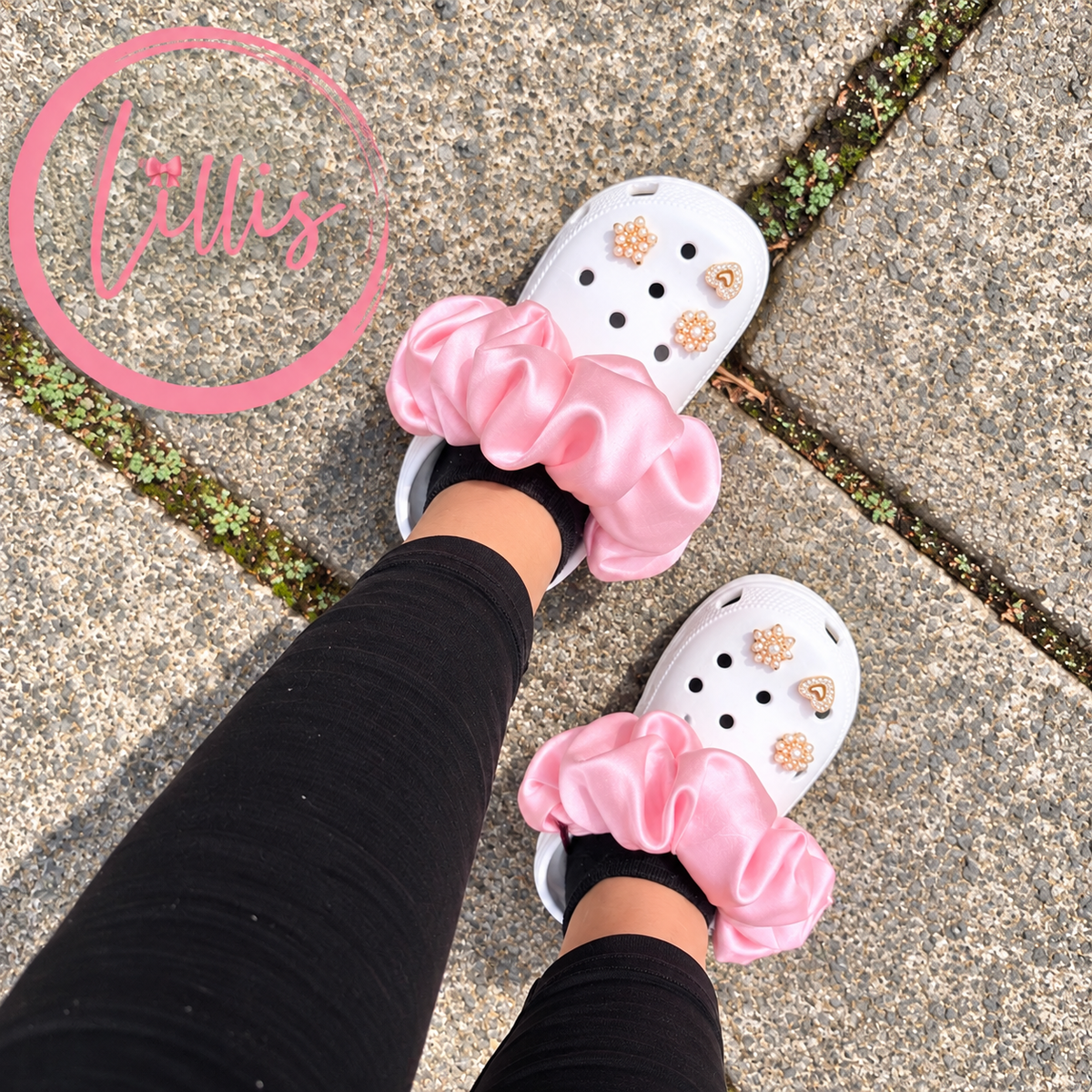 Croc Scrunchies – Satin Silk, Velvet & Faux Fur