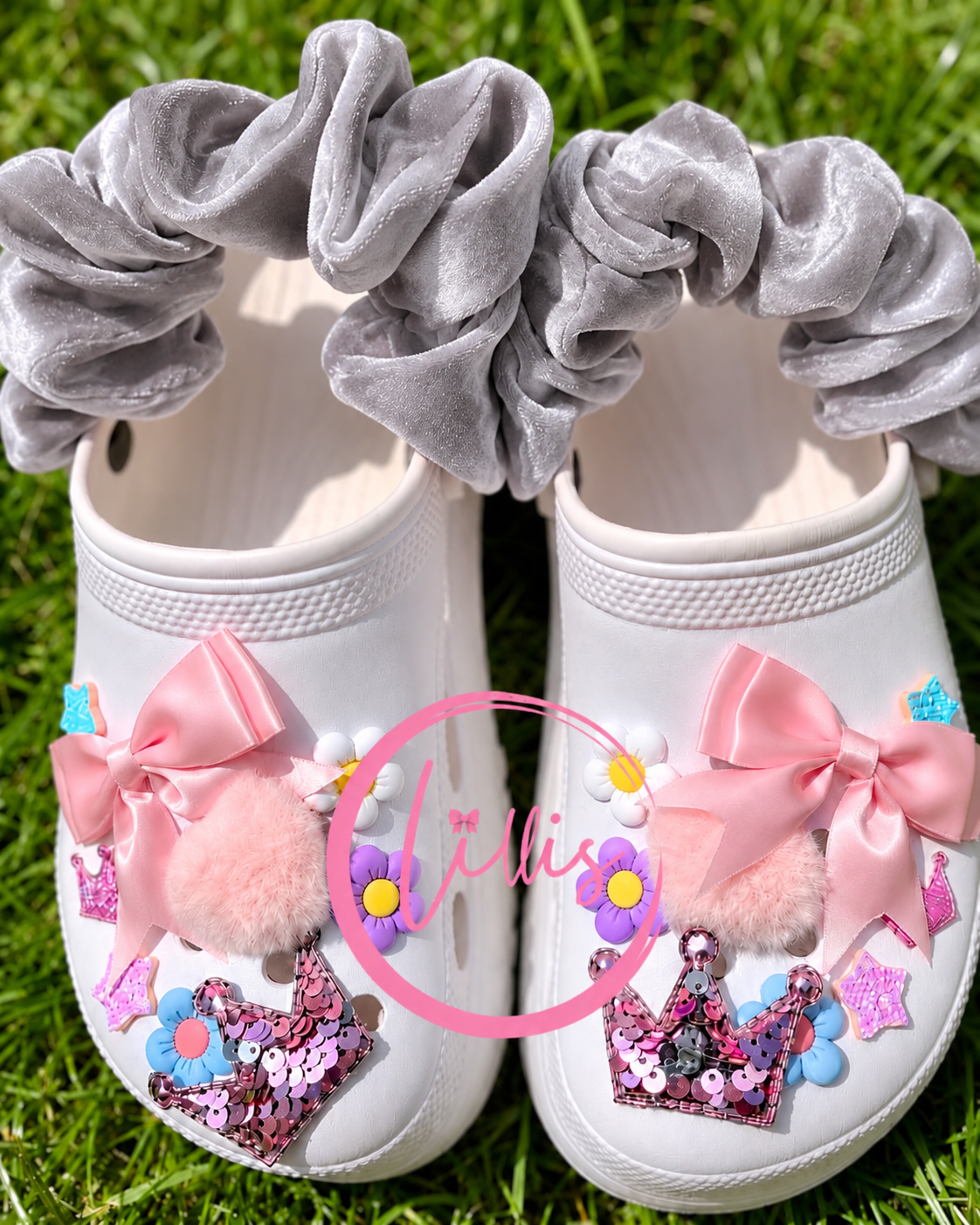 Croc Scrunchies – Satin Silk, Velvet & Faux Fur