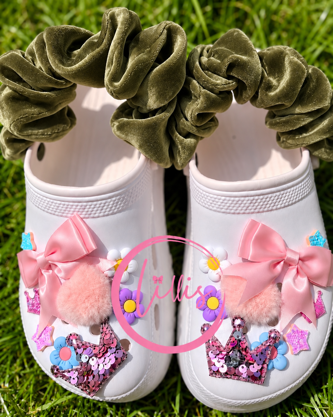 Croc Scrunchies – Satin Silk, Velvet & Faux Fur