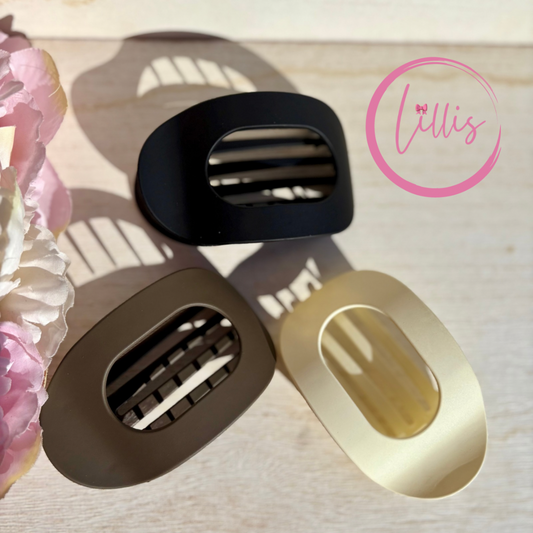 Flat Claw Hair Clips | Safe & Strong Grip | Bundle of 3 | Handmade Hair Accessories