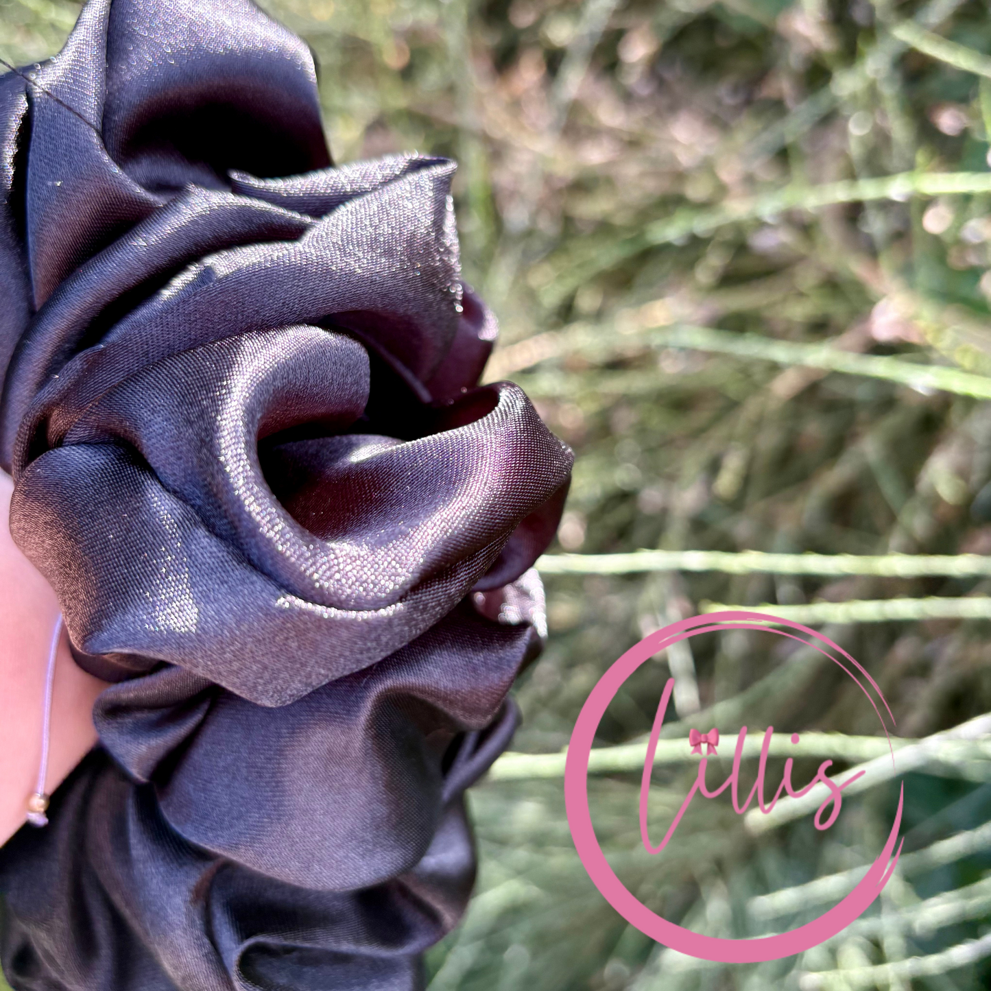XL & XXL Satin Silk Scrunchies | Plain Colours | Handmade Luxury Hair Accessories