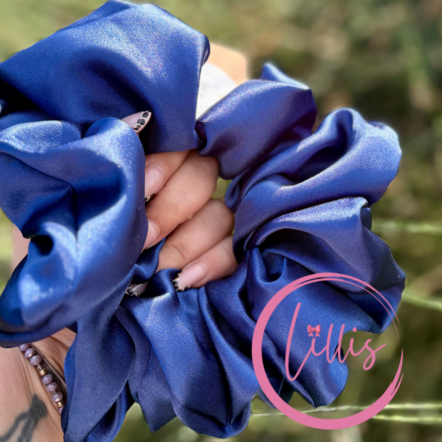 XL & XXL Satin Silk Scrunchies | Plain Colours | Handmade Luxury Hair Accessories