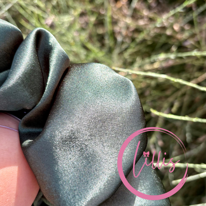 XL & XXL Satin Silk Scrunchies | Plain Colours | Handmade Luxury Hair Accessories