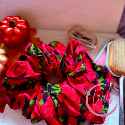 XL & XXL Satin Silk Scrunchies | Handmade in Manchester | Patterned Designs | Luxury Soft Hair Accessories