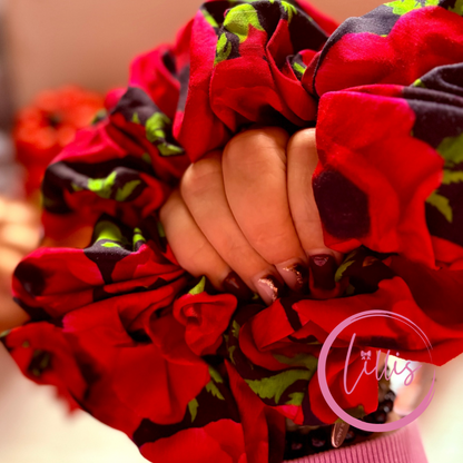 XL & XXL Satin Silk Scrunchies | Handmade in Manchester | Patterned Designs | Luxury Soft Hair Accessories